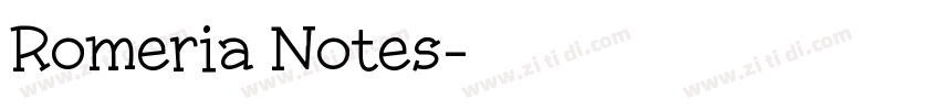 Romeria Notes字体转换